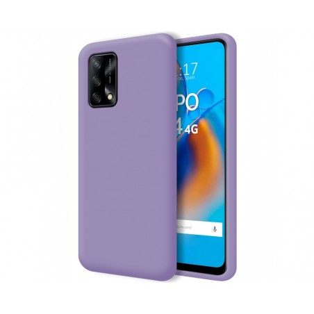 Funda Silicona Líquida Ultra Suave para Oppo A74 4G color Morada