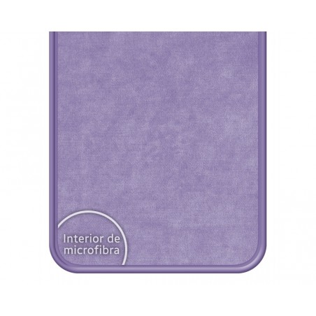Funda Silicona Líquida Ultra Suave para Oppo A74 4G color Morada