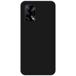 Funda Silicona Líquida Ultra Suave para Oppo A74 4G color Negra 2