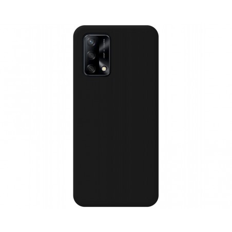 Funda Silicona Líquida Ultra Suave para Oppo A74 4G color Negra