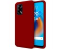 Funda Silicona Líquida Ultra Suave para Oppo A74 4G color Roja