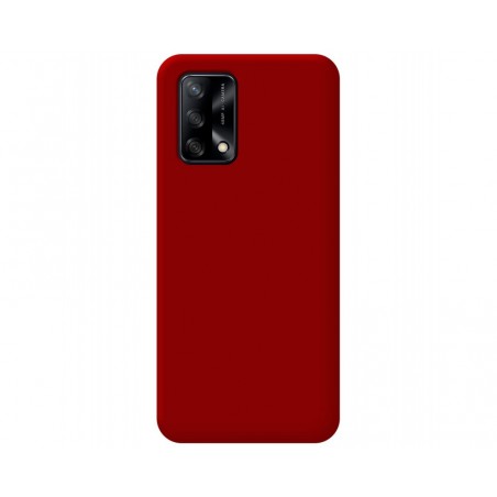 Funda Silicona Líquida Ultra Suave para Oppo A74 4G color Roja