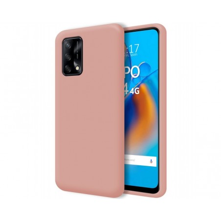 Funda Silicona Líquida Ultra Suave para Oppo A74 4G color Rosa