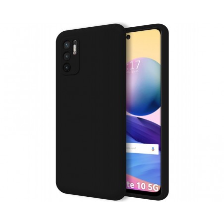 Funda Silicona Líquida Ultra Suave para Xiaomi Redmi Note 10 5G / POCO M3 PRO 5G color Negra