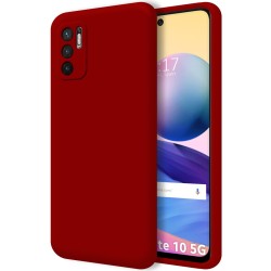 Funda Silicona Líquida Ultra Suave para Xiaomi Redmi Note 10 5G / POCO M3 PRO 5G color Roja