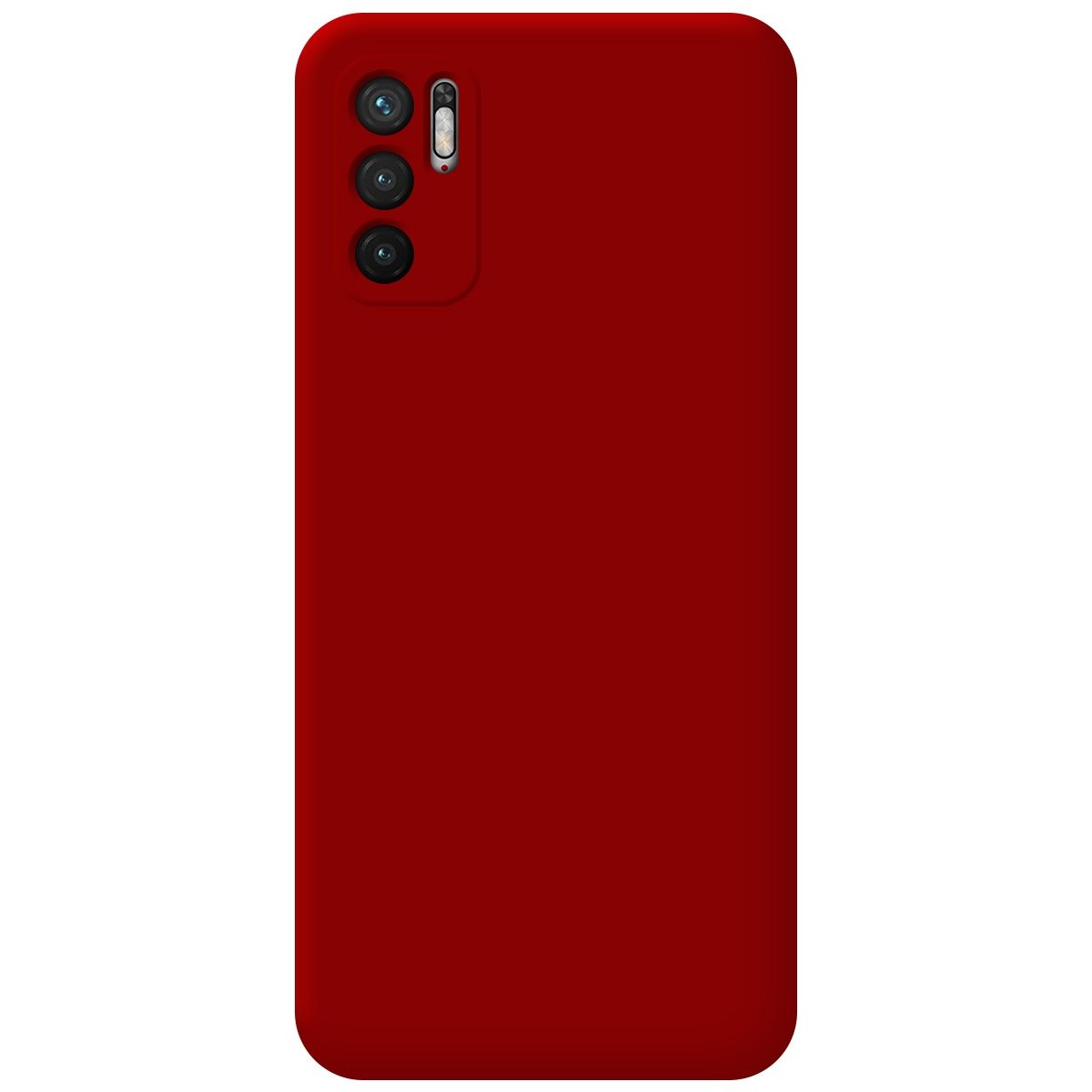 Funda Silicona Líquida Ultra Suave para Xiaomi Redmi Note 10 5G / POCO M3 PRO 5G color Roja