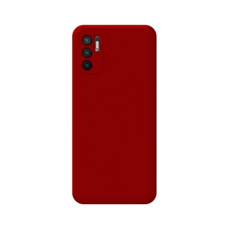 Funda Silicona Líquida Ultra Suave para Xiaomi Redmi Note 10 5G / POCO M3 PRO 5G color Roja