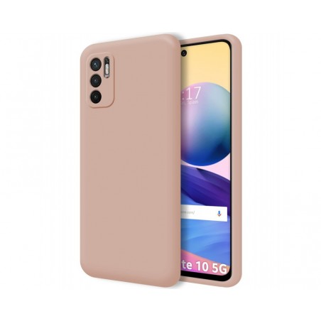 Funda Silicona Líquida Ultra Suave para Xiaomi Redmi Note 10 5G / POCO M3 PRO 5G color Rosa
