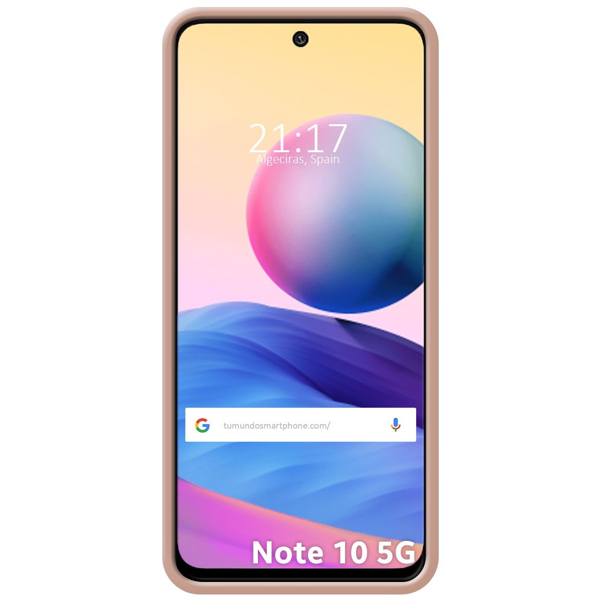 Funda Silicona Líquida Ultra Suave para Xiaomi Redmi Note 10 5G / POCO M3 PRO 5G color Rosa