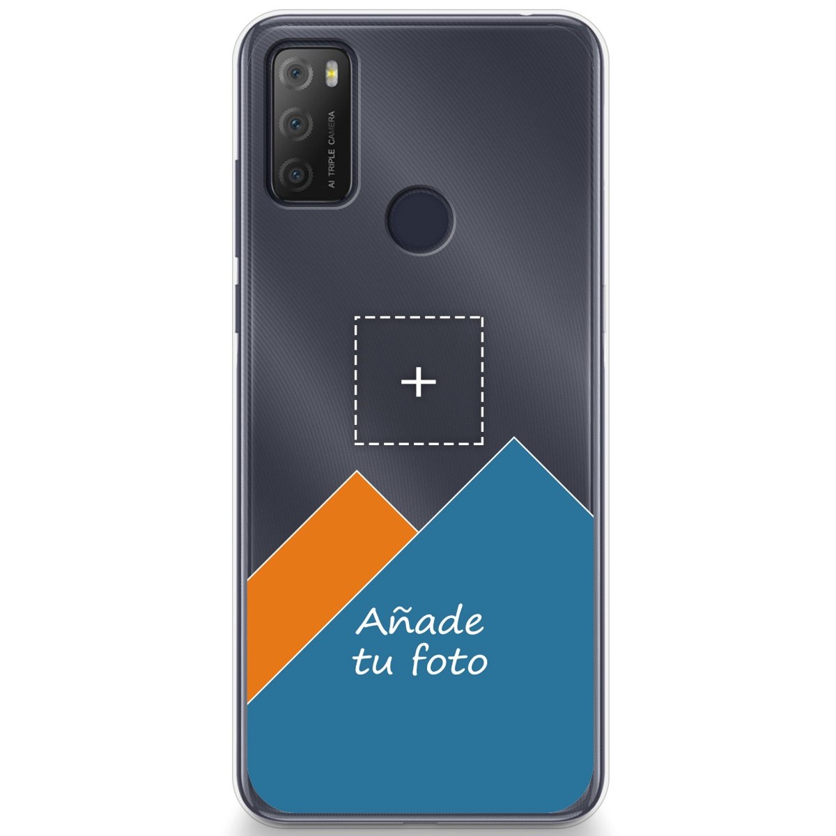 Personaliza tu Funda Gel Silicona Transparente con tu Fotografia para Alcatel 1S 2021 / 3L 2021 dibujo personalizada