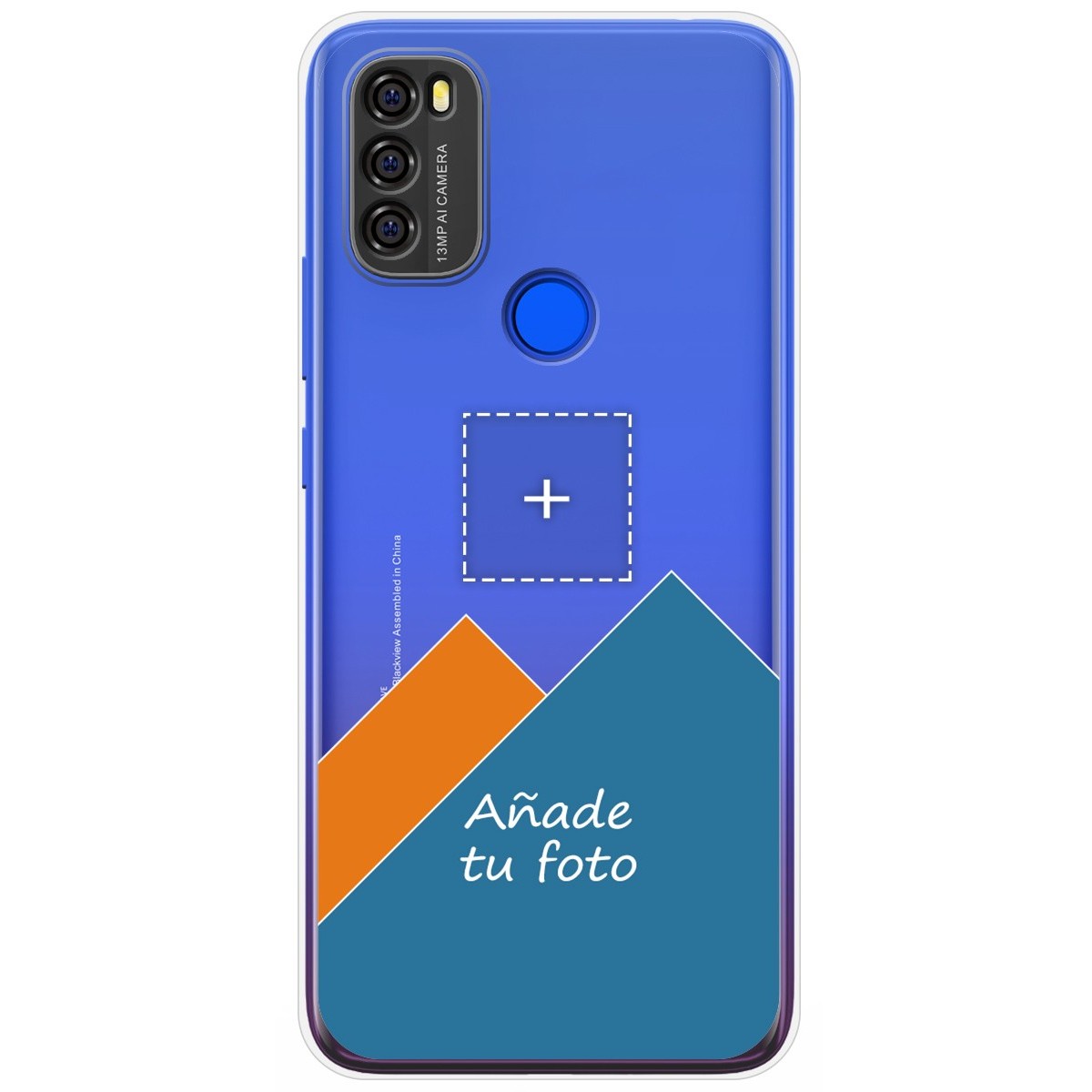 Personaliza tu Funda Gel Silicona Transparente con tu Fotografia para Blackview A70 dibujo personalizada