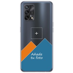 Personaliza tu Funda Gel Silicona Transparente con tu Fotografia para Oppo A74 4G dibujo personalizada