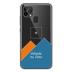 Personaliza tu Funda Gel Silicona Transparente con tu Fotografia para Oukitel C22 dibujo personalizada