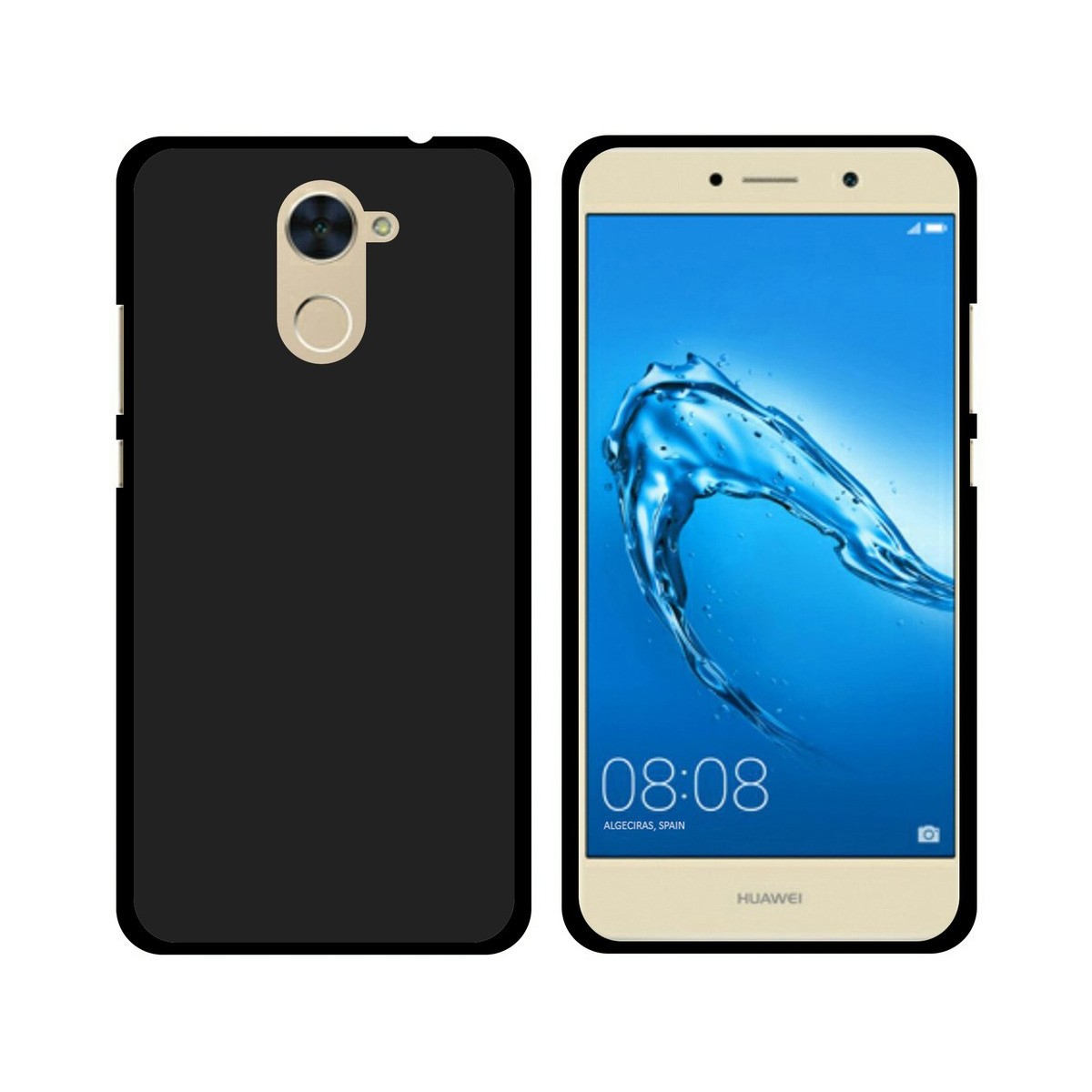Funda Gel Tpu para Huawei Y7 Color Negra
