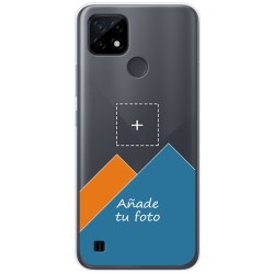 Personaliza tu Funda Gel Silicona Transparente con tu Fotografia para Realme C21 dibujo personalizada