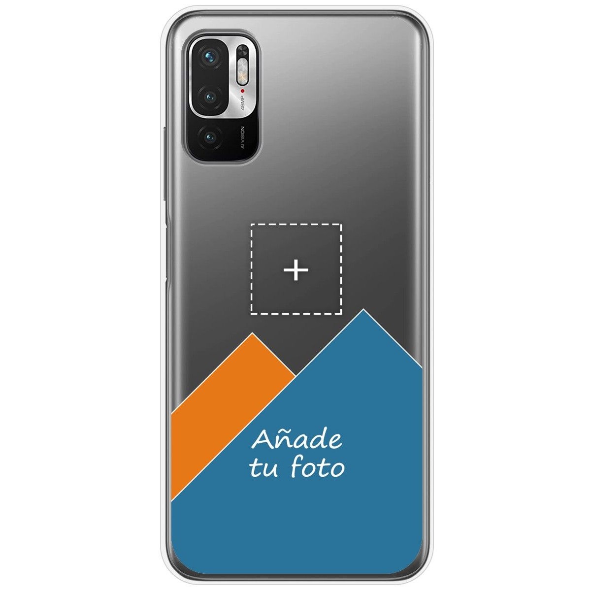 Personaliza tu Funda Silicona Transparente con tu Fotografia para Xiaomi Redmi Note 10 5G / POCO M3 PRO 5G personalizada