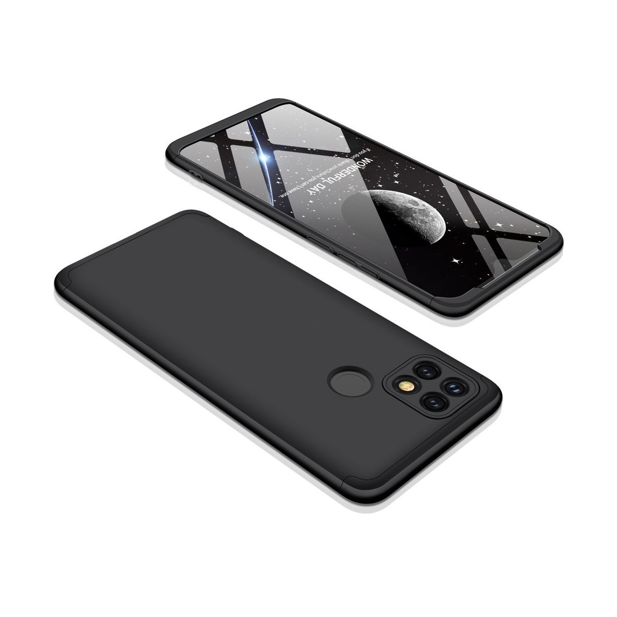 Funda Carcasa GKK 360 para Oppo A15 color Negra