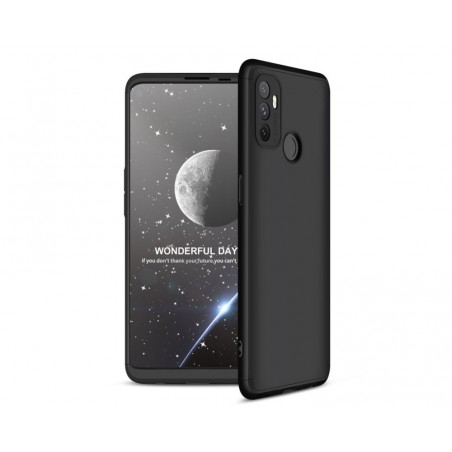 Funda Carcasa GKK 360 para Oppo A53 / A53s color Negra