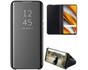 Funda Flip Cover Clear View para Xiaomi POCO F3 5G / Mi 11i 5G color Negra