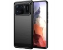 Funda Gel Tpu Tipo Carbon Negra para Xiaomi Mi 11 Ultra 5G