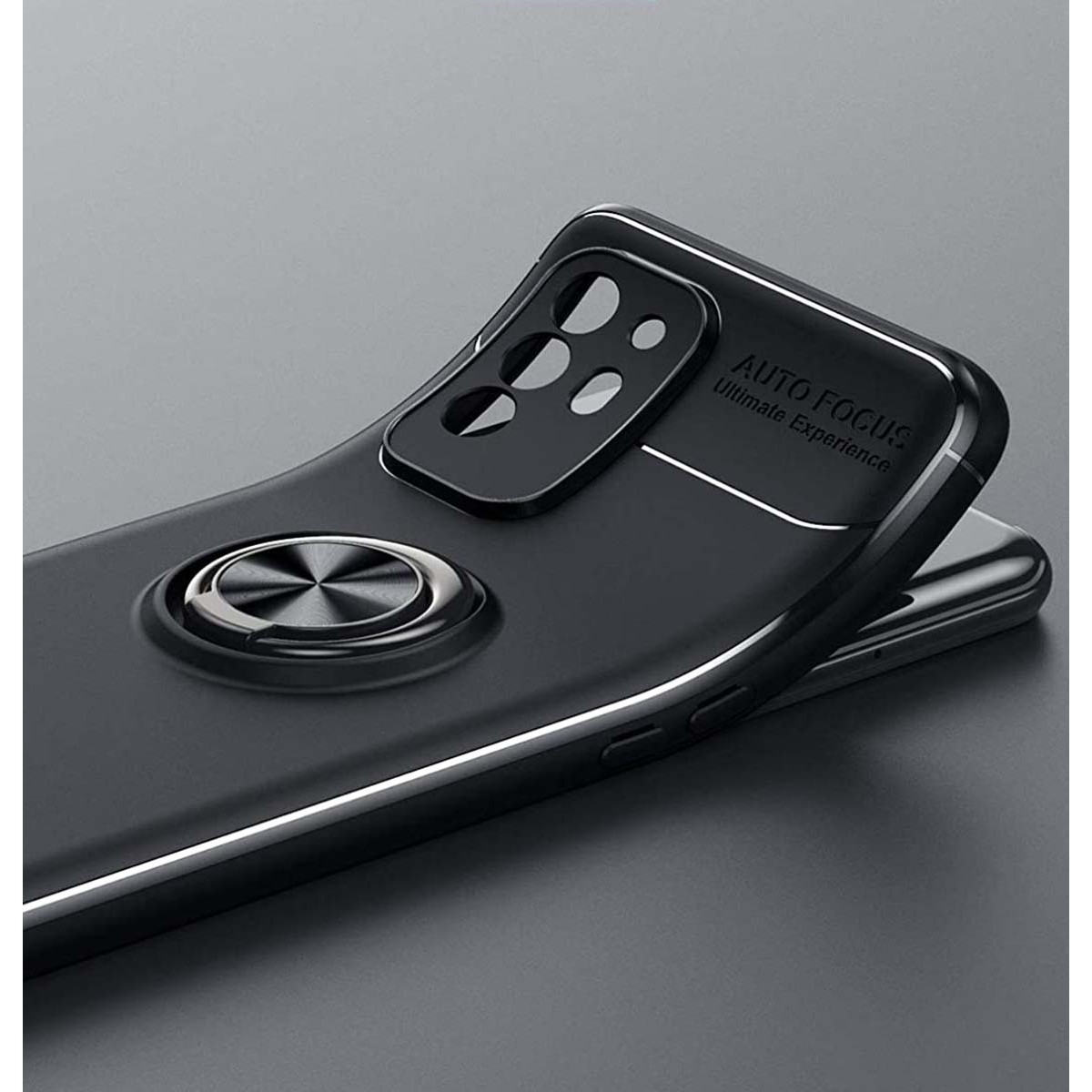 Funda Magnetica Soporte con Anillo Giratorio 360 para Oppo A94 5G Azul