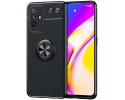 Funda Magnetica Soporte con Anillo Giratorio 360 para Oppo A94 5G Negra