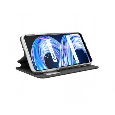 Funda Libro Soporte con Ventana para Realme 8 5G / Narzo 30 5G color Negra