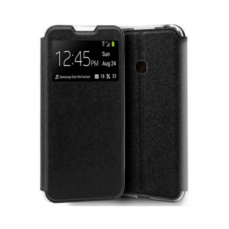 Funda Libro Soporte con Ventana para Realme C21 color Negra