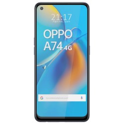 Protector Cristal Templado Completo 5D Full Glue Negro para Oppo A74 4G Vidrio 2