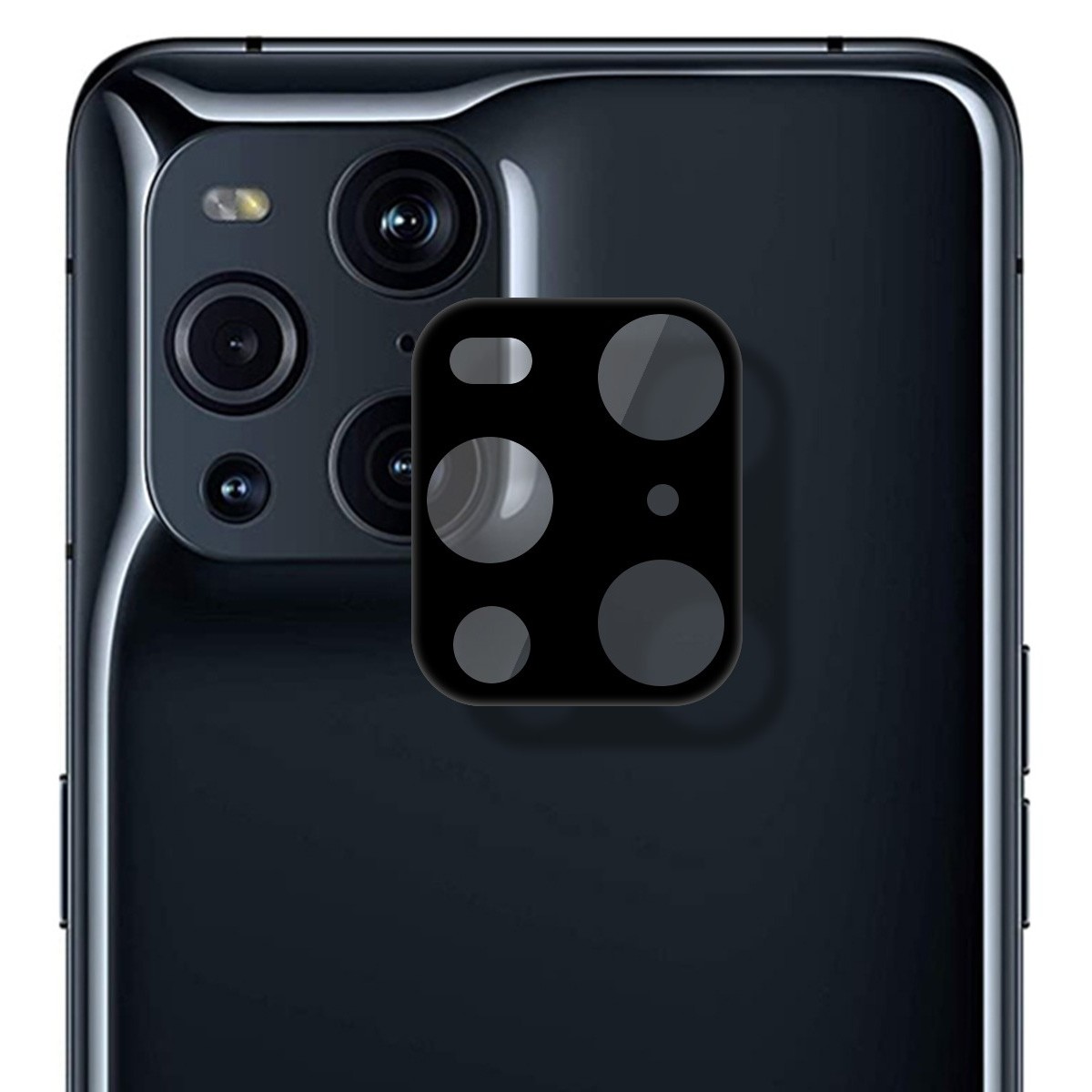Protector Cristal Templado Cámara Trasera para Oppo Find X3 Pro Vidrio