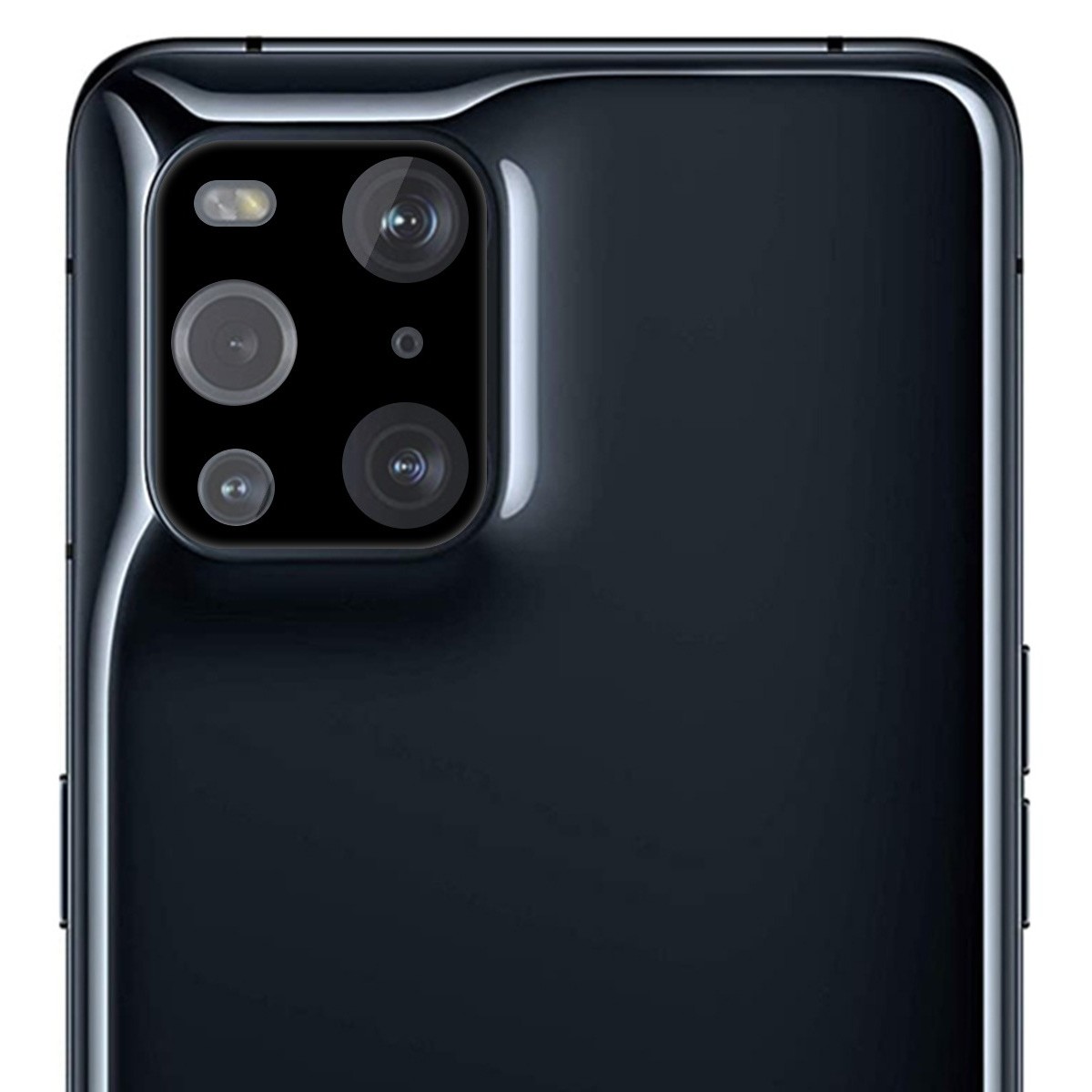 Protector Cristal Templado Cámara Trasera para Oppo Find X3 Pro Vidrio