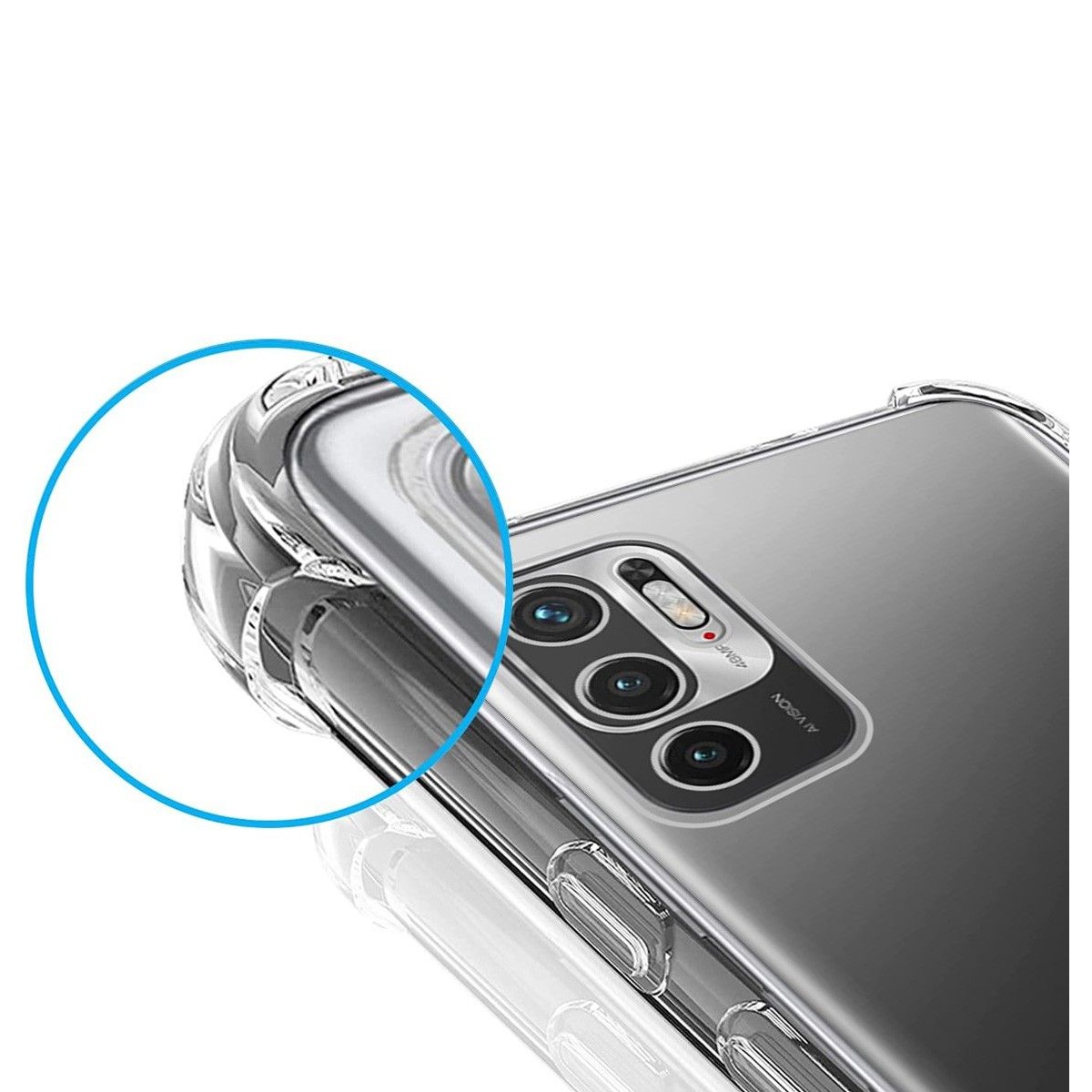 Funda Gel Tpu Antigolpes Transparente para Xiaomi Redmi Note 10 5G / POCO M3 Pro 5G