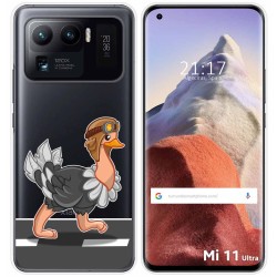Funda Gel Transparente para Xiaomi Mi 11 Ultra 5G diseño Avestruz Dibujos