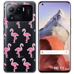 Funda Gel Transparente para Xiaomi Mi 11 Ultra 5G diseño Flamenco Dibujos