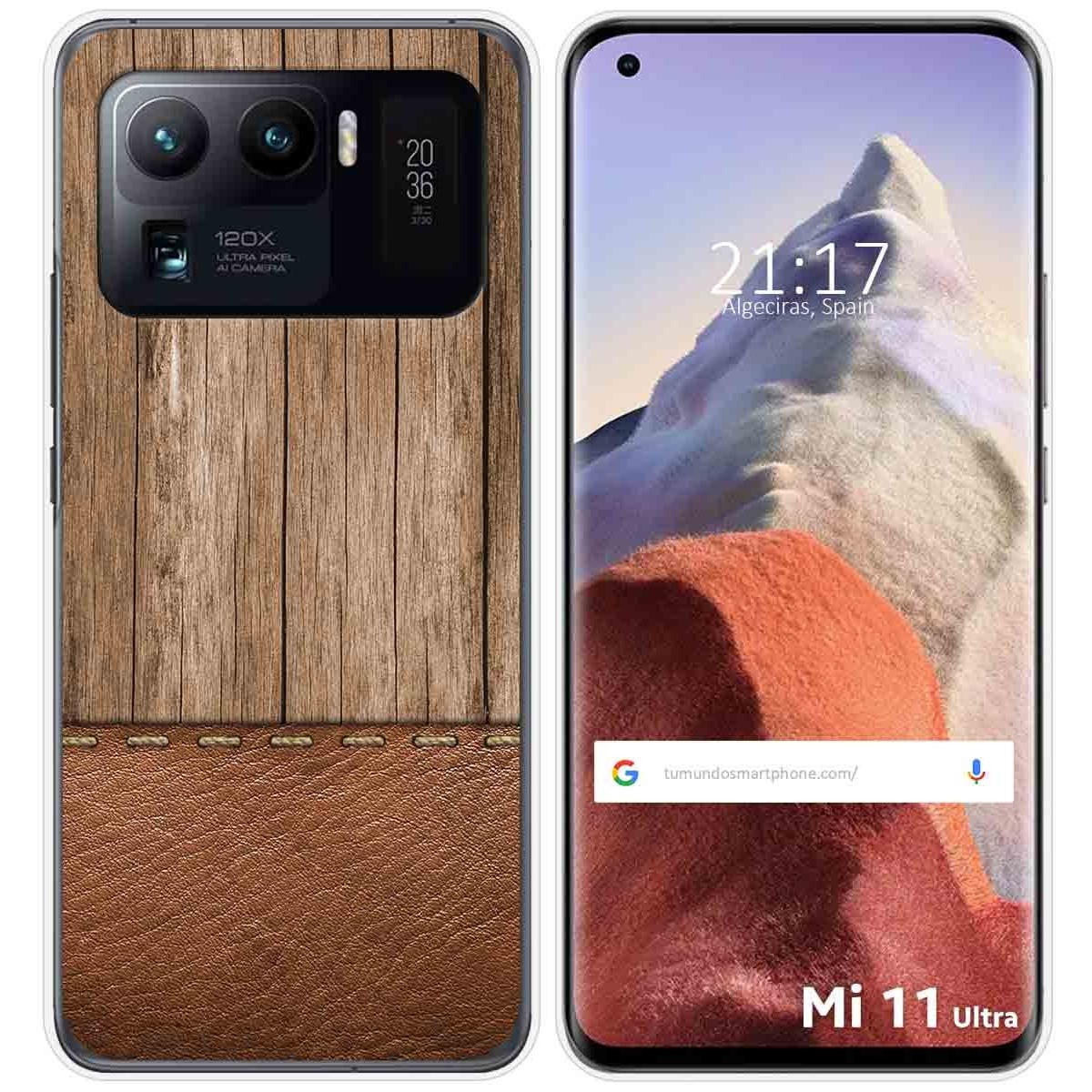 Funda Gel Tpu para Xiaomi Mi 11 Ultra 5G diseño Madera 09 Dibujos