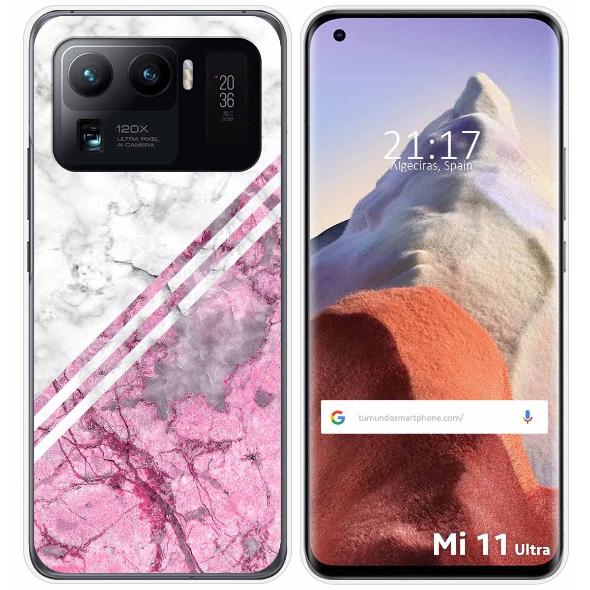 Funda Gel Tpu para Xiaomi Mi 11 Ultra 5G diseño Mármol 03 Dibujos
