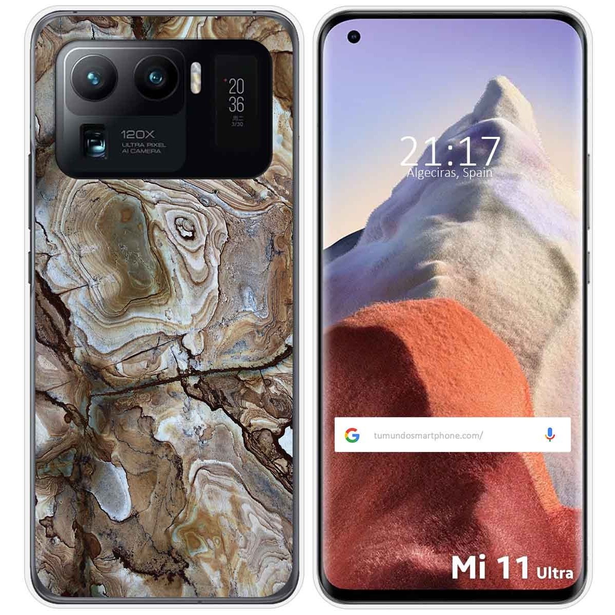 Funda Gel Tpu para Xiaomi Mi 11 Ultra 5G diseño Mármol 14 Dibujos