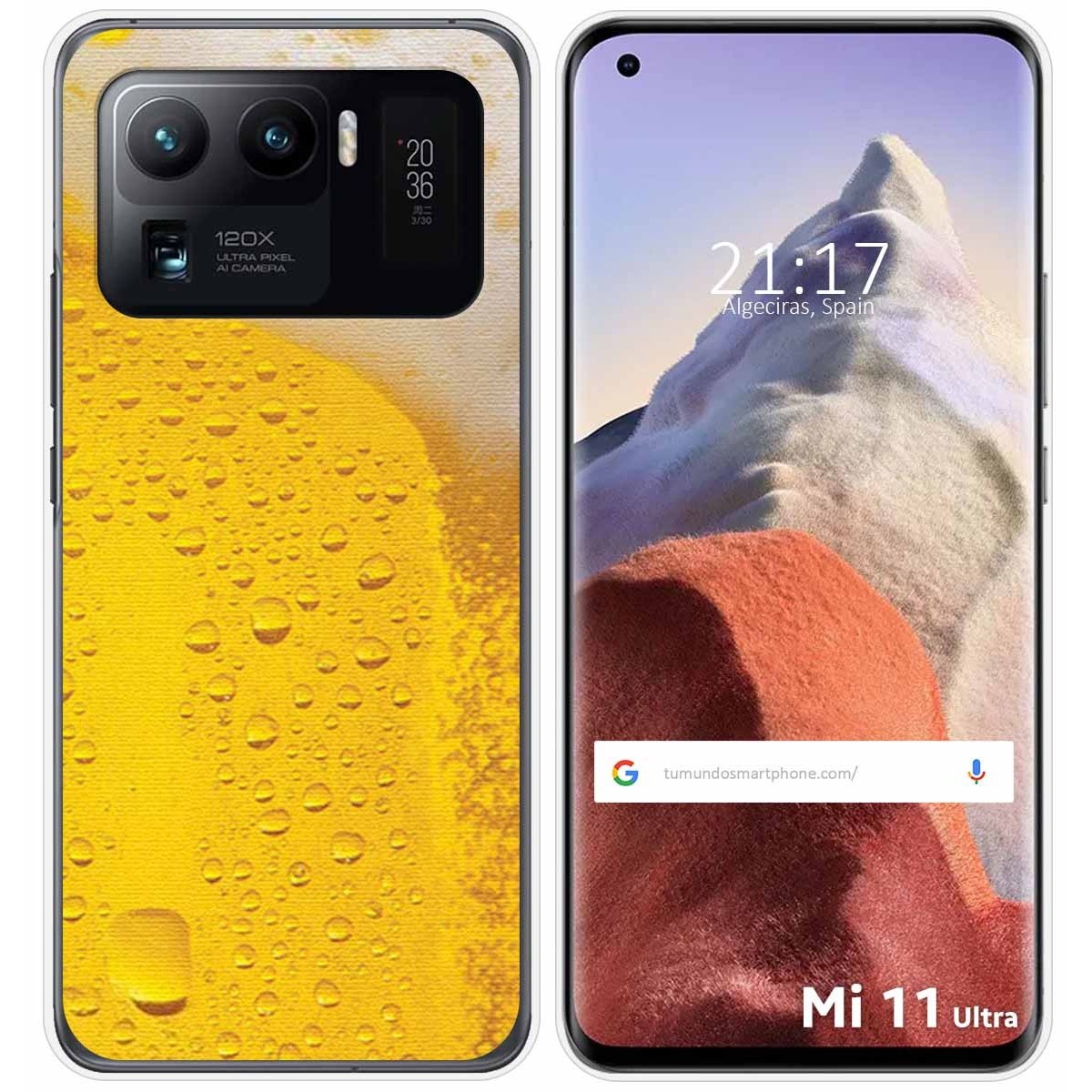 Funda Gel Tpu para Xiaomi Mi 11 Ultra 5G diseño Cerveza Dibujos