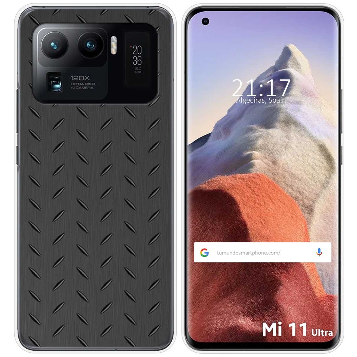 Funda Gel Tpu para Xiaomi Mi 11 Ultra 5G diseño Metal Dibujos