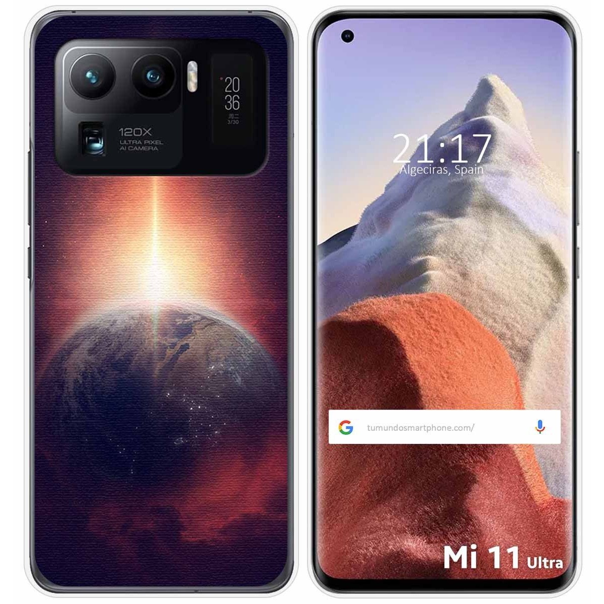 Funda Gel Tpu para Xiaomi Mi 11 Ultra 5G diseño Tierra Dibujos