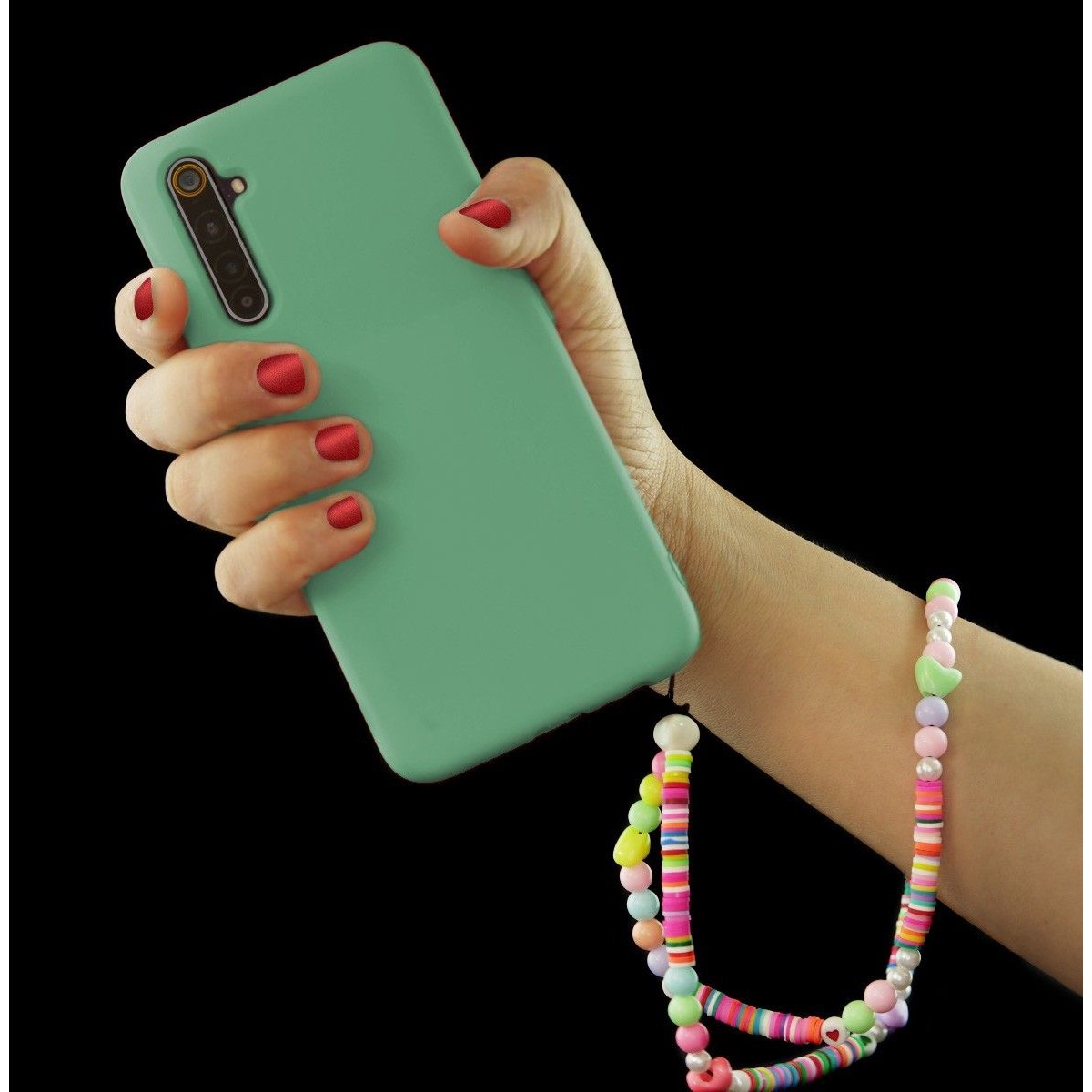 Pulsera de Cuentas Modelo 02 para Teléfono Móvil con Abalorios Multicolor