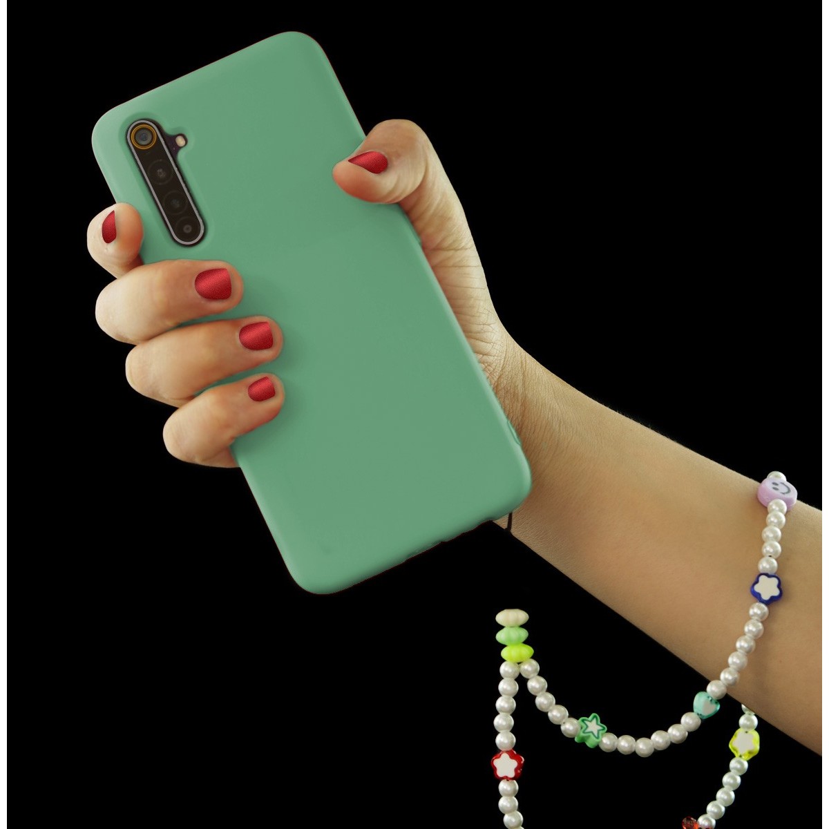 Pulsera de Cuentas Modelo 05 para Teléfono Móvil con Abalorios Multicolor