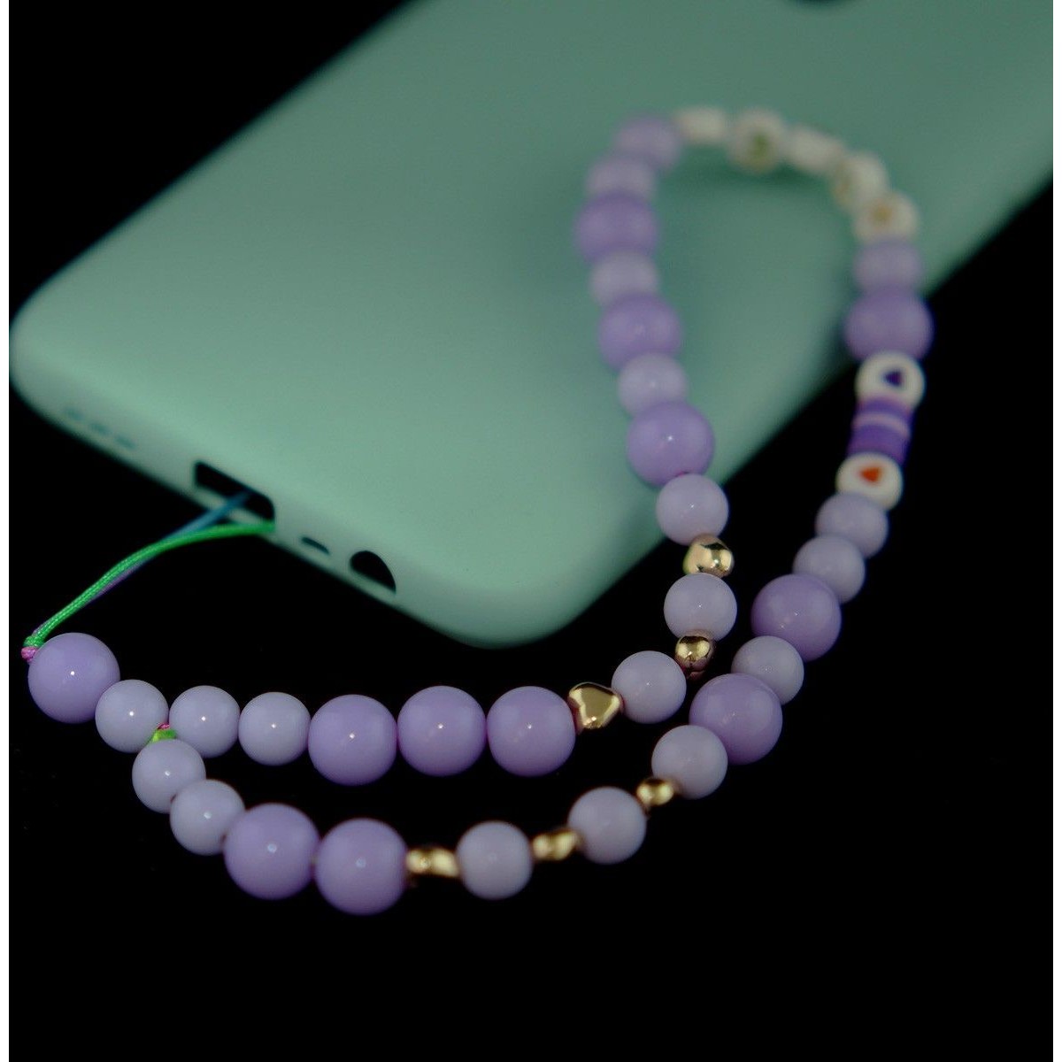 Pulsera de Cuentas Modelo 07 para Teléfono Móvil con Abalorios Multicolor