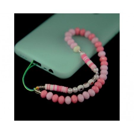 Pulsera de Cuentas Modelo 08 para Teléfono Móvil con Abalorios Multicolor
