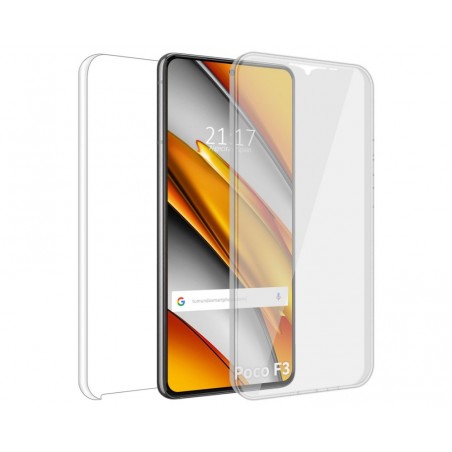 Funda Doble Transparente Pc + Tpu Full Body 360 para Xiaomi POCO F3 5G / Mi 11i 5G