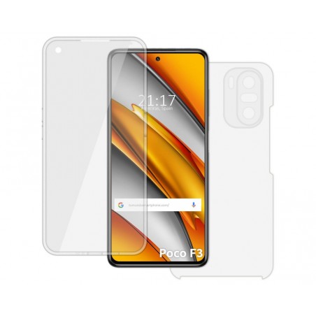 Funda Doble Transparente Pc + Tpu Full Body 360 para Xiaomi POCO F3 5G / Mi 11i 5G