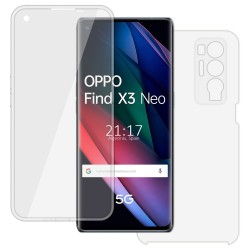 Funda Doble Transparente Pc + Tpu Full Body 360 para Oppo Find X3 Neo 5G 2