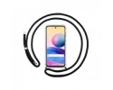 Funda Colgante Transparente para Xiaomi Redmi Note 10 5G / POCO M3 PRO 5G con Cordon Negro
