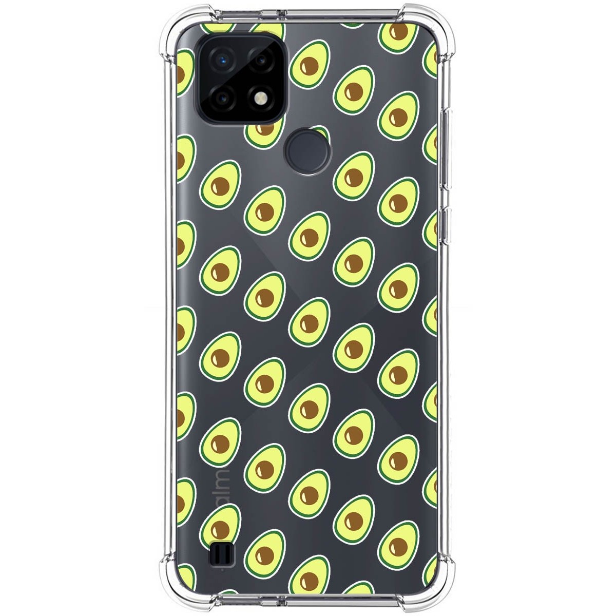 Funda Silicona Antigolpes para Realme C21 diseño Aguacate Dibujos