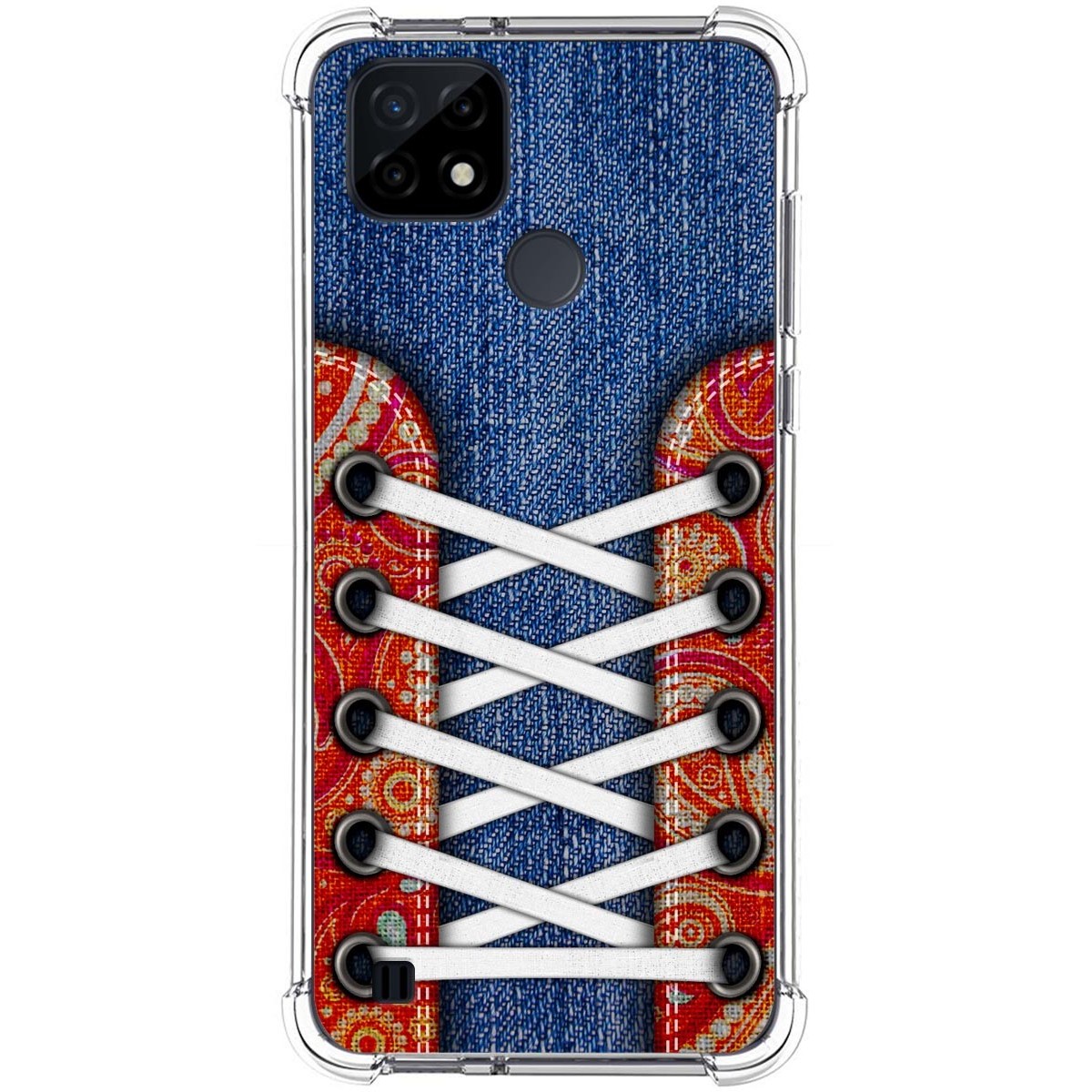 Funda Silicona Antigolpes para Realme C21 diseño Zapatillas 11 Dibujos